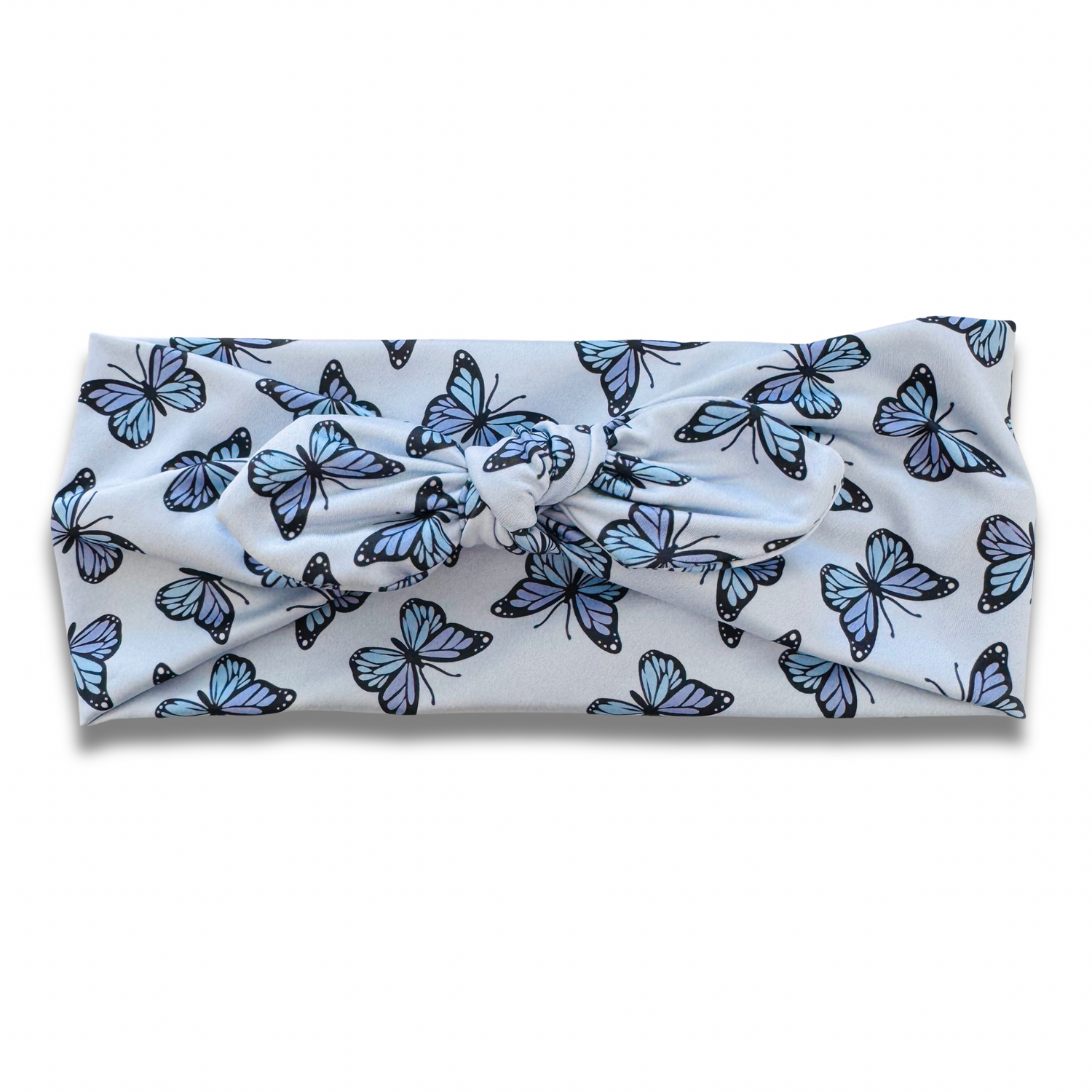 Purple Butterflies Sweetheart Headband (or removable tie option) Sewing Sweethearts Sweetheart with Removable Tie