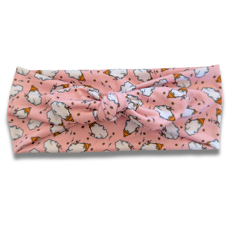Latte Ghouls Sweetheart Headband (or removable tie option) Sewing Sweethearts Sweetheart with Removable Tie