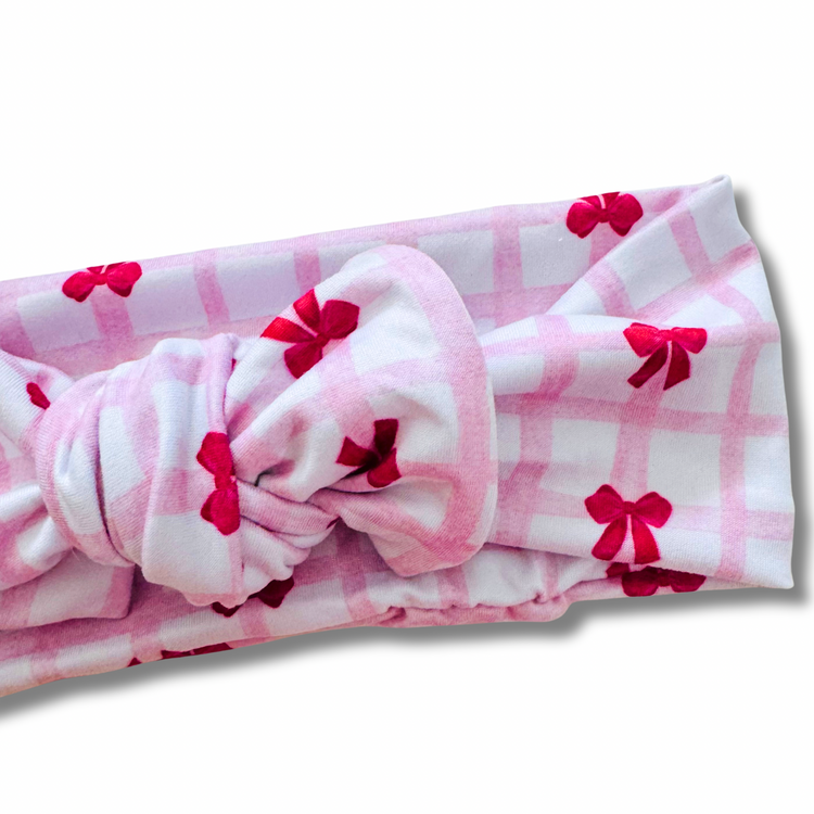 Bowtiful Pink Sweetie Headband Sewing Sweethearts