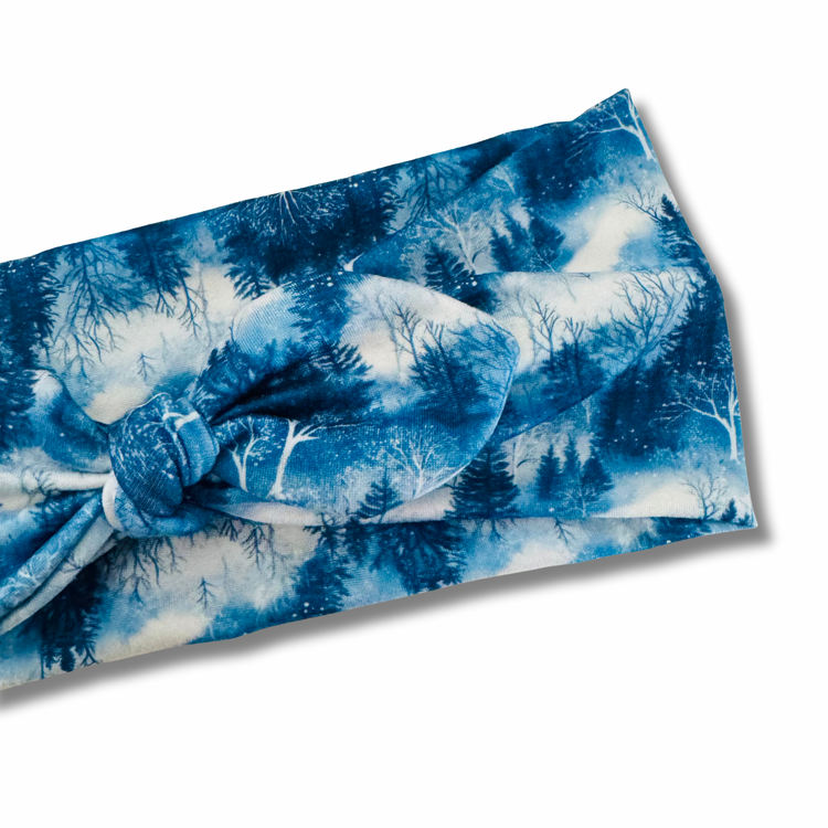 Winter Forest Sweetheart Headband (or removable tie option)