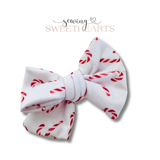 Candy Cane Lane Bow Sewing Sweethearts