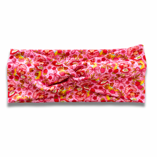 Strawberry Girl Sweetheart Headband (or removable tie option) Sewing Sweethearts Sweetheart