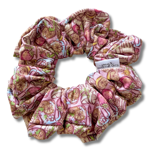 Strawberry Lemonade Scrunchie Sewing Sweethearts