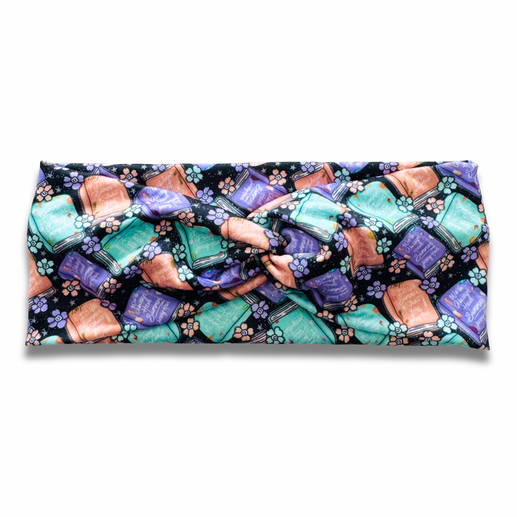 TSITP on Black Sweetheart Headband (or removable tie option) Sewing Sweethearts Sweetheart