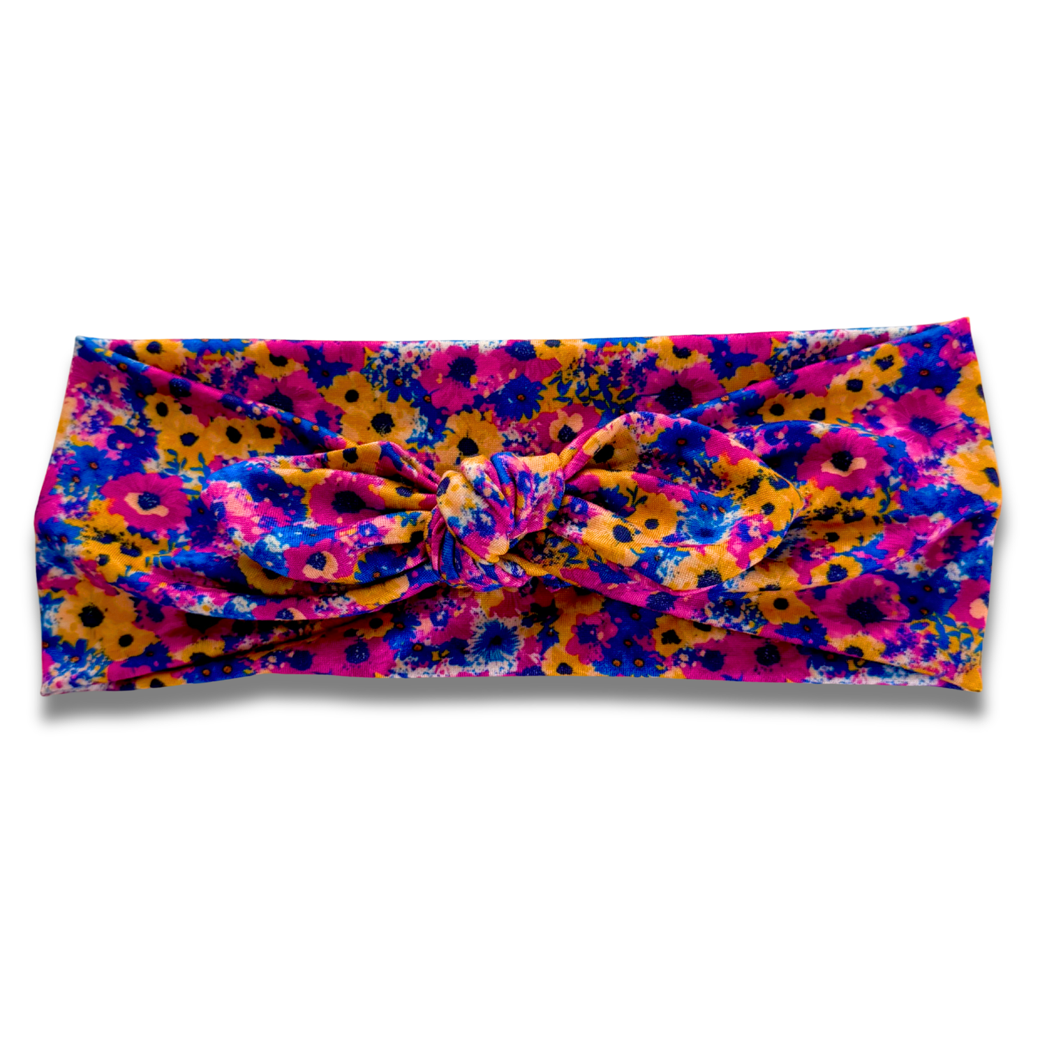 Bright Blooms Sweetheart Headband (or removable tie option) Sewing Sweethearts Sweetheart with Removable Tie