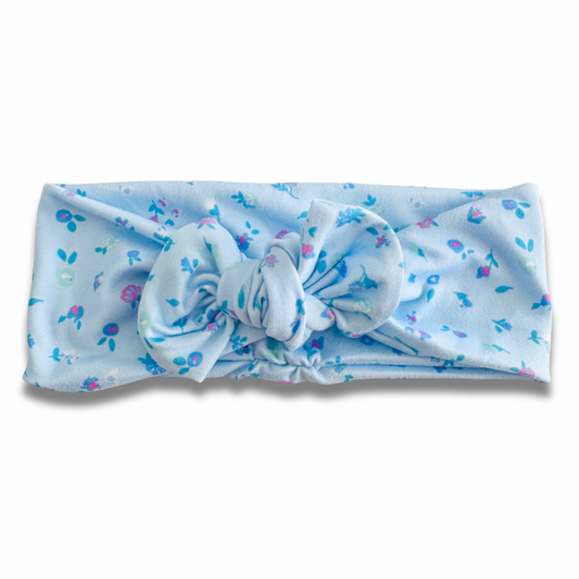 Baby Blue Blooms Sweetie Headband Sewing Sweethearts