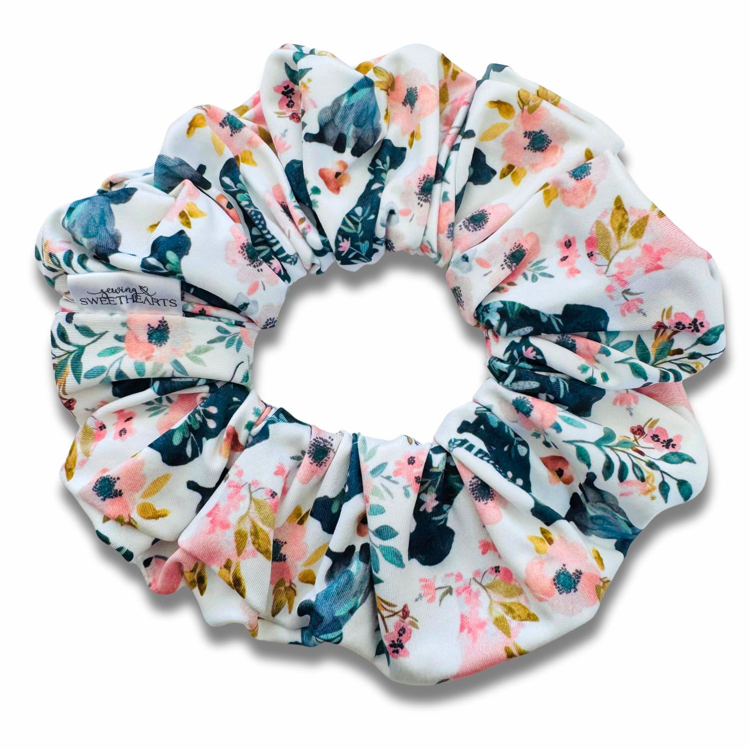 Floral Pups Scrunchie Sewing Sweethearts