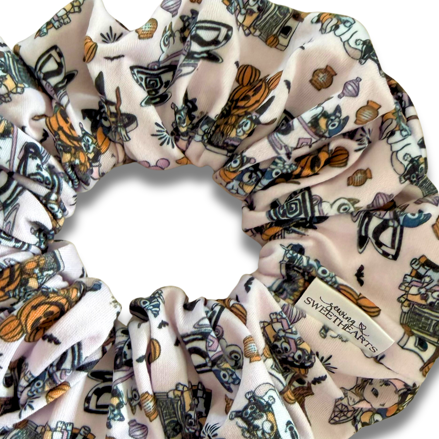 Not So Scary Blue Dog Scrunchie Sewing Sweethearts
