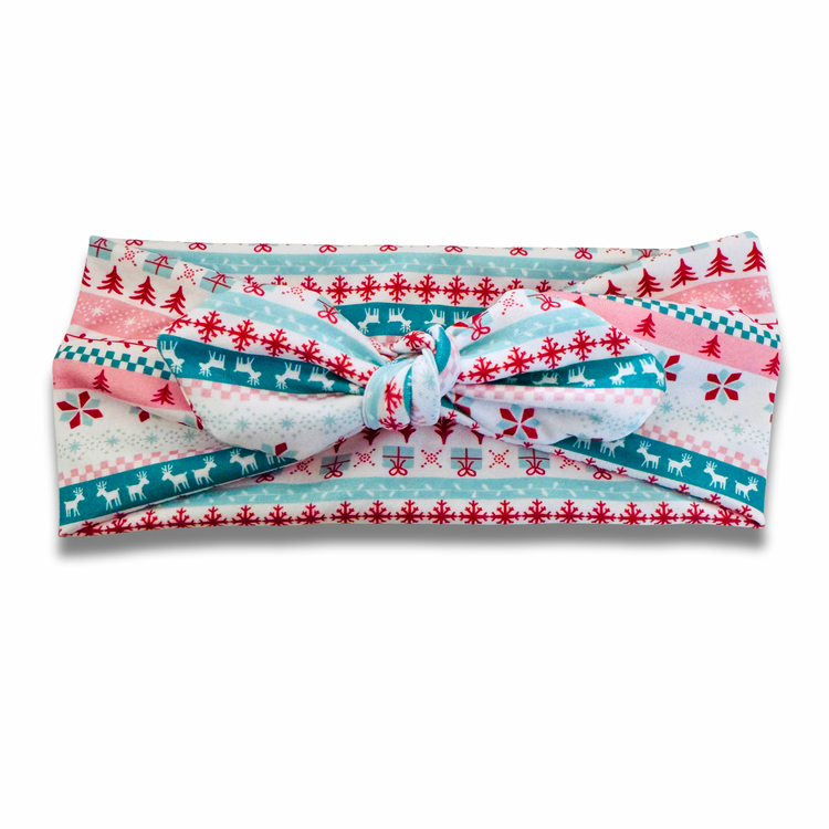 Nordic Noel Sweetheart Headband (or removable tie option)
