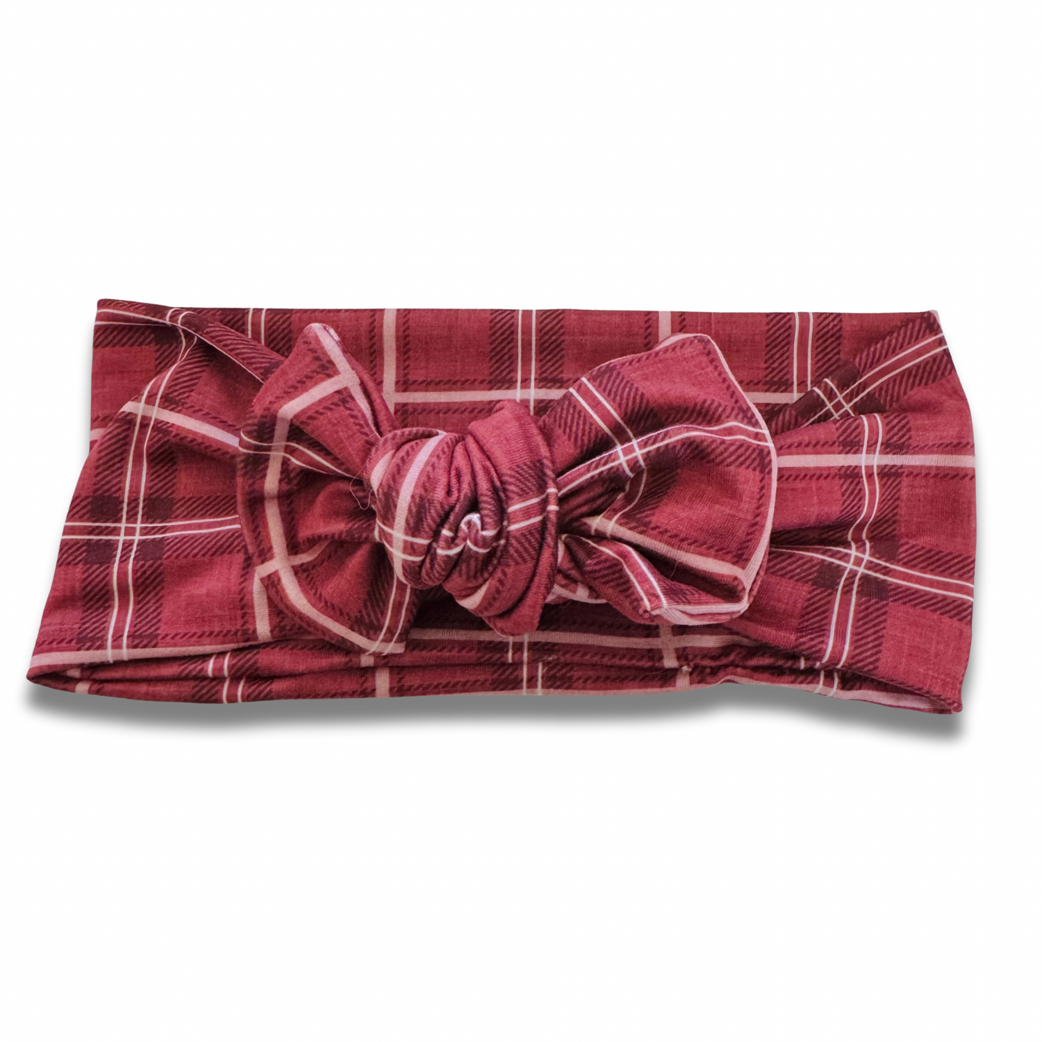 Redwood Plaid Sweetie Headband Sewing Sweethearts