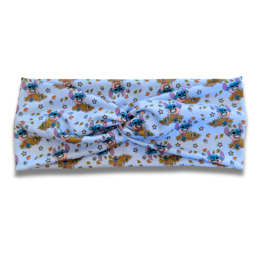 Blue Alien Fall Sweetheart Headband (or removable tie option) Sewing Sweethearts Sweetheart