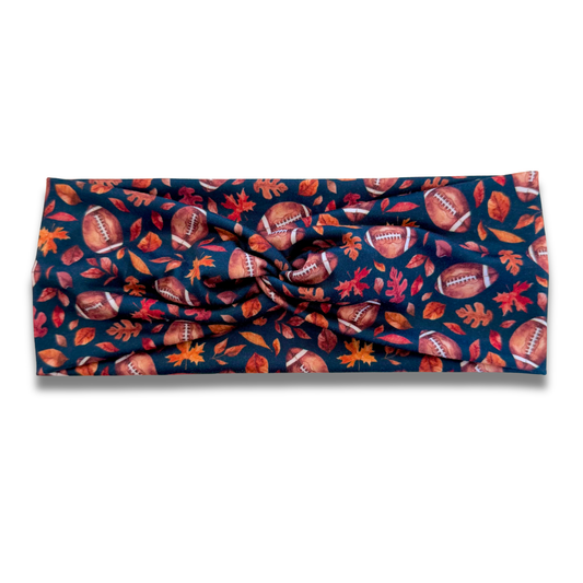 Fall Football Sweetheart Headband (or removable tie option) Sewing Sweethearts Sweetheart