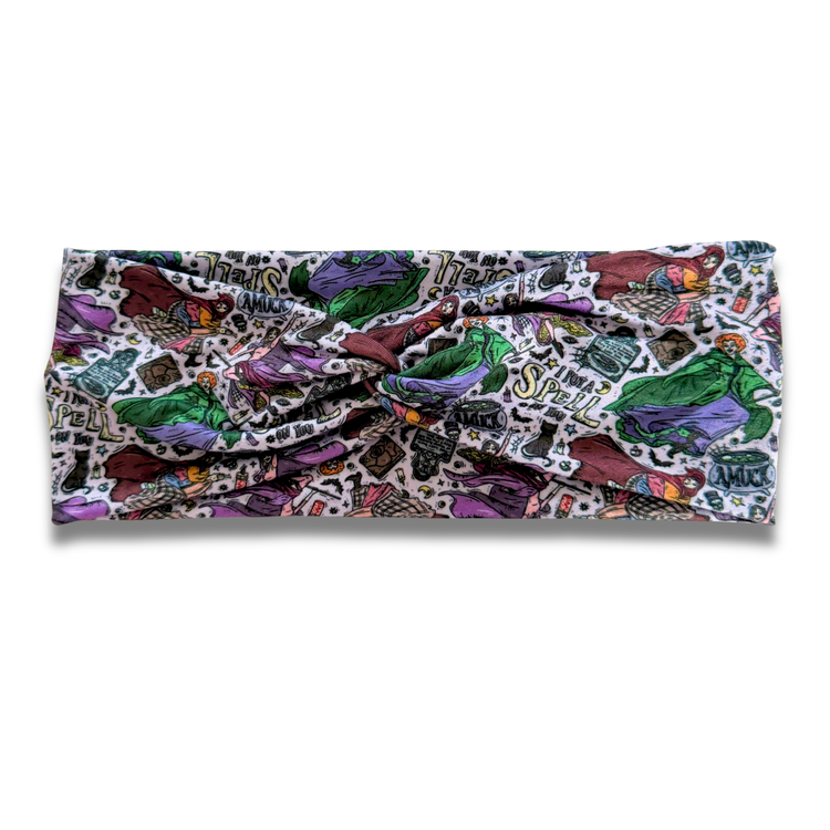 Hocus Witches Sweetheart Headband (or removable tie option) Sewing Sweethearts Sweetheart