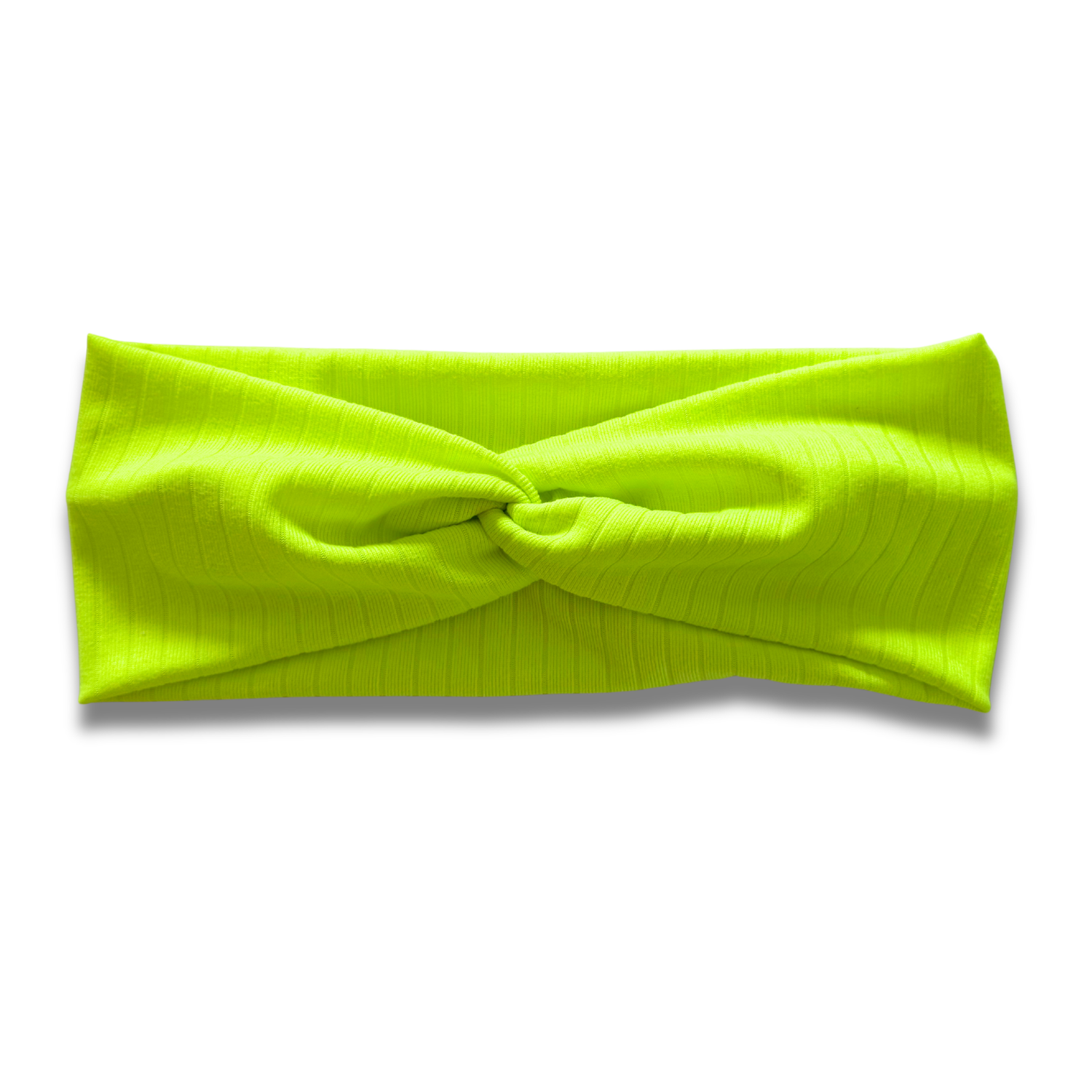 Neon Yellow Ribbed Sweetheart Headband (or removable tie option) Sewing Sweethearts Sweetheart