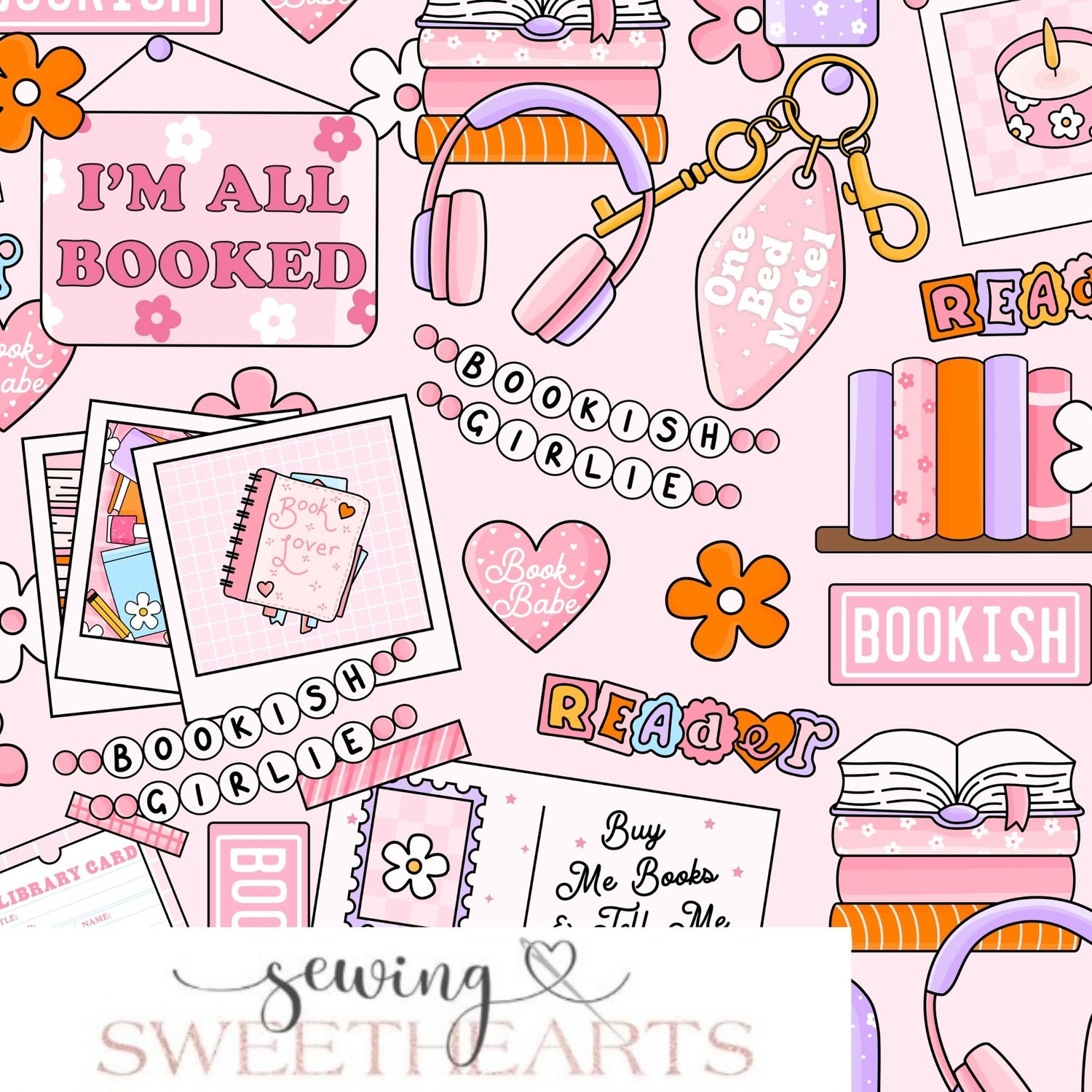 Bookish Girlie Minky Blanket PREORDER (~4 weeks before shipping) Sewing Sweethearts