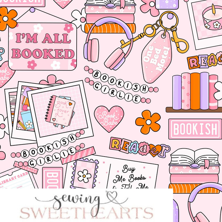 Bookish Girlie Minky Blanket PREORDER (~4 weeks before shipping) Sewing Sweethearts