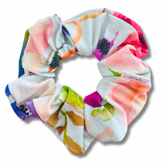 Floral Strokes Scrunchie Sewing Sweethearts