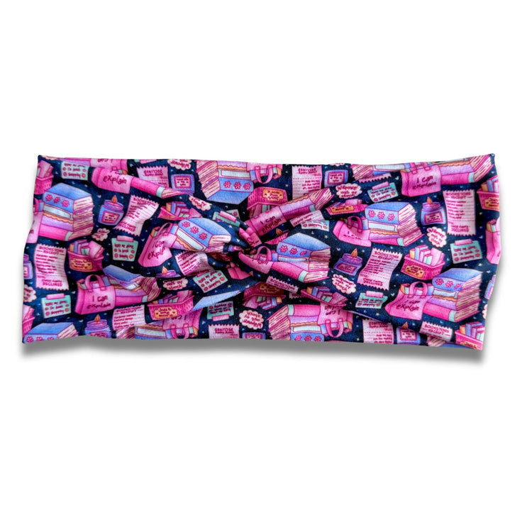 Bookstore Shopping Sweetheart Headband (or removable tie option) Sewing Sweethearts Sweetheart