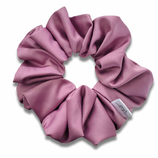 Mauve Satin Scrunchie Sewing Sweethearts