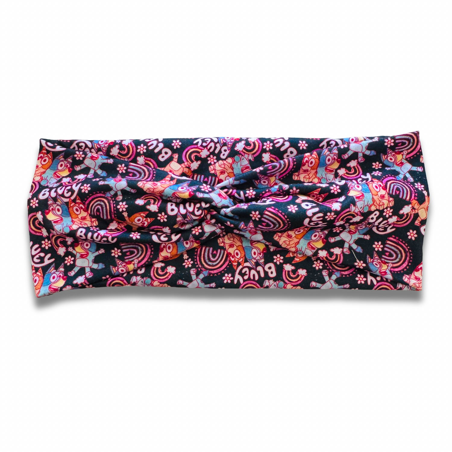 Blue Dog Rainbows Sweetheart Headband (or removable tie option) Sewing Sweethearts Sweetheart