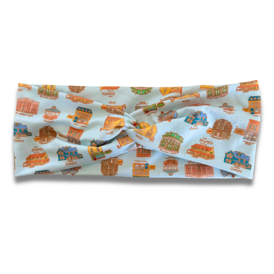 GG Map Sweetheart Headband (or removable tie option) Sewing Sweethearts Sweetheart