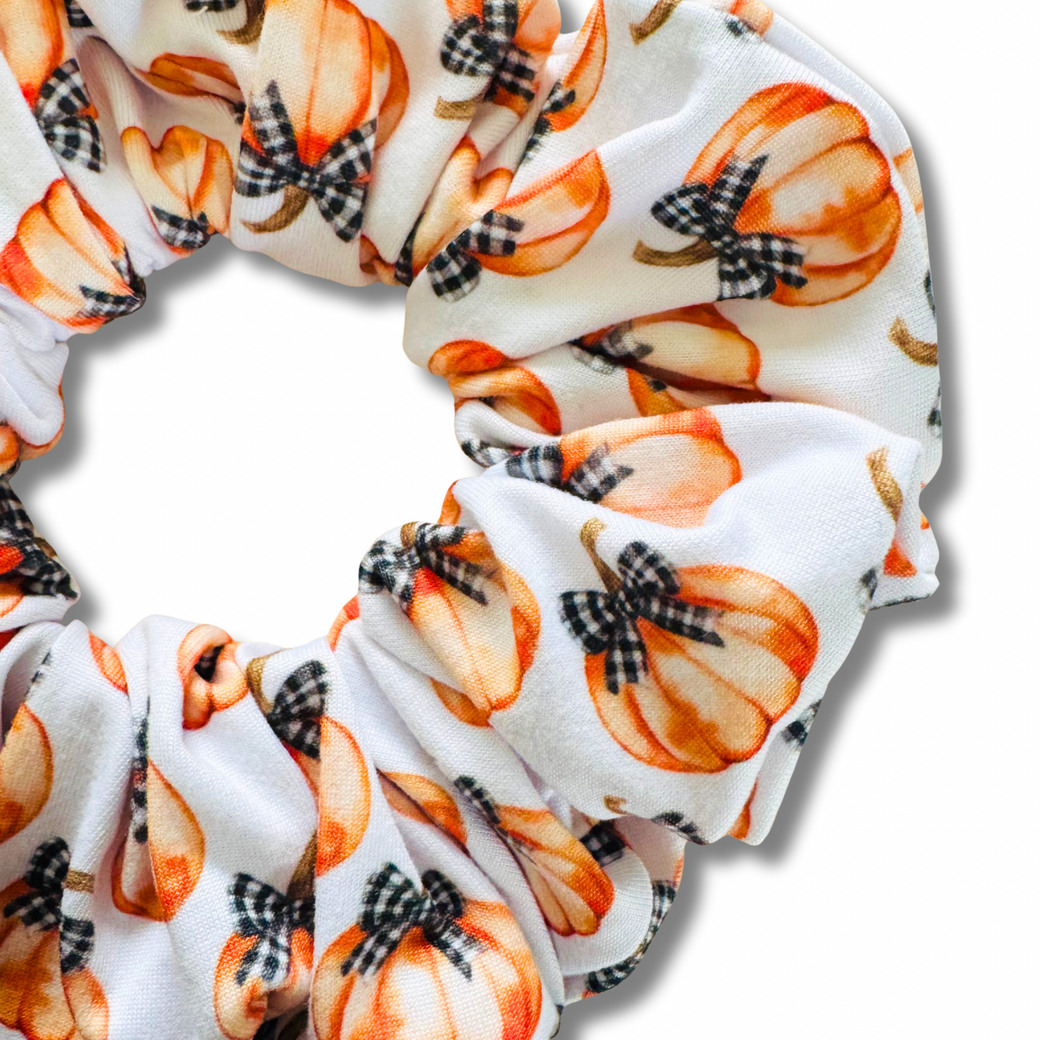 Pumpkin Bows Scrunchie Sewing Sweethearts
