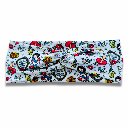 Snow Princess Sweetheart Headband (or removable tie option) Sewing Sweethearts Sweetheart