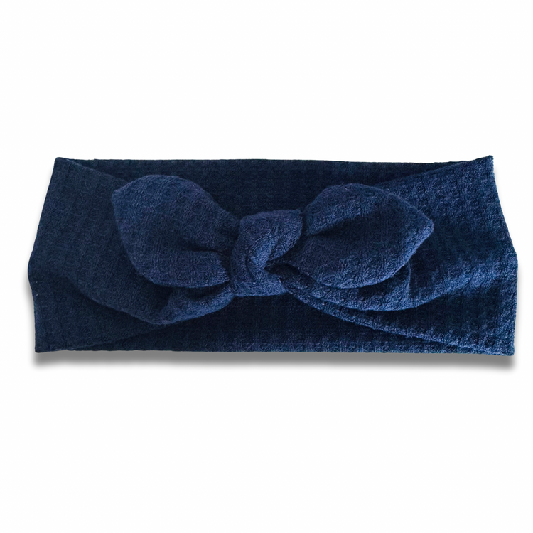 Navy Waffle Knit Sweetheart (or removable tie option) Sewing Sweethearts Sweetheart with removable tie