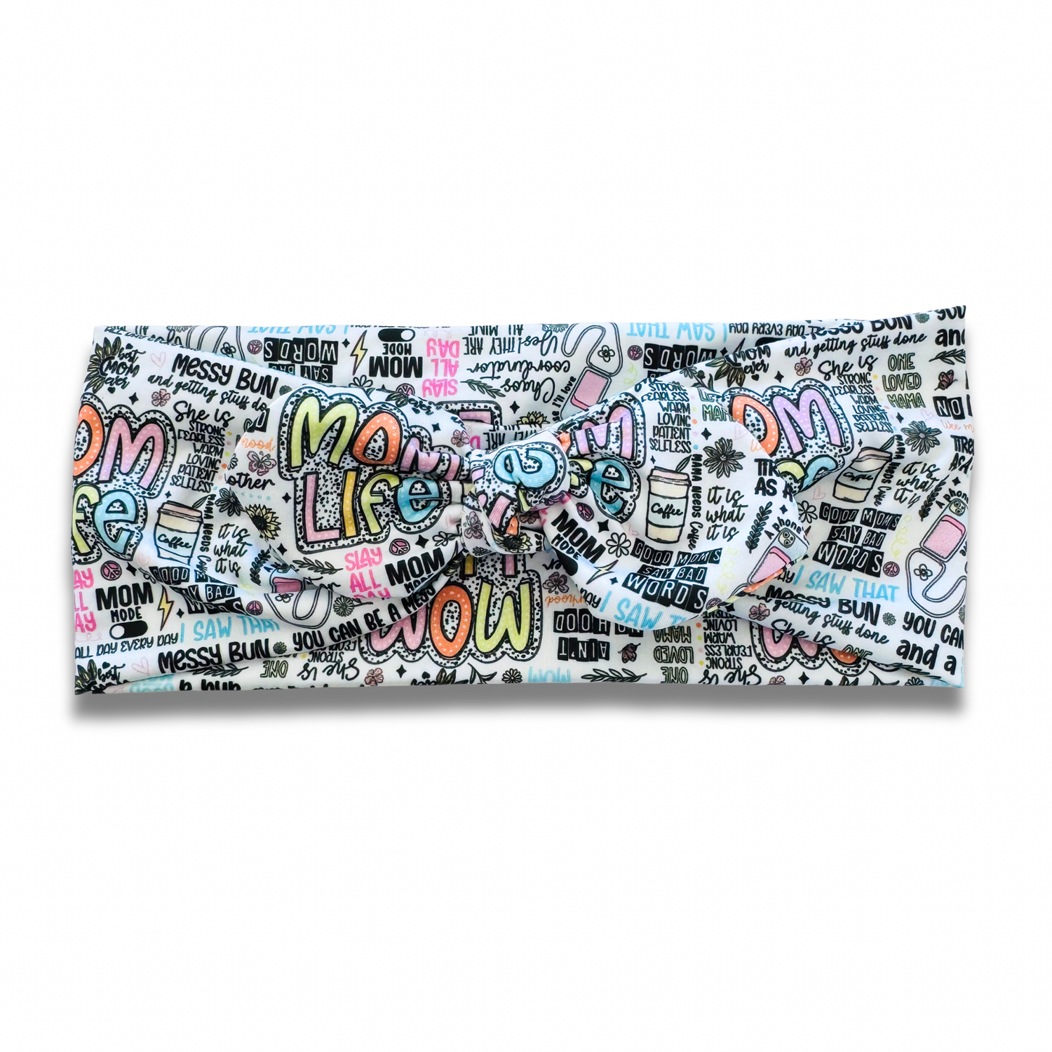 Mom Quotes Sweetheart Headband (or removable tie option) Sewing Sweethearts Sweetheart with Removable Tie