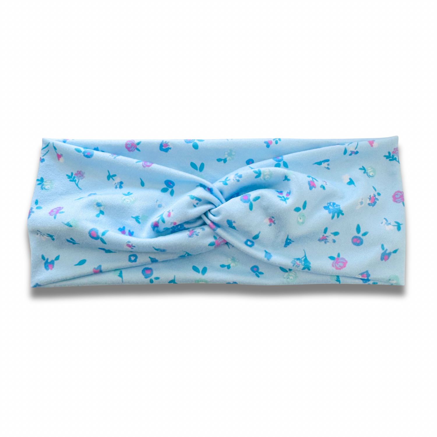 Baby Blue Blooms Sweetheart Headband (or removable tie option) Sewing Sweethearts Sweetheart