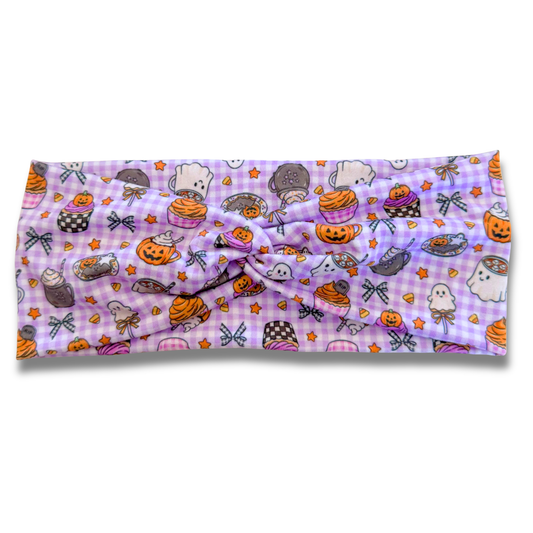Halloween Picnic Sweetheart Headband (or removable tie option) Sewing Sweethearts Sweetheart