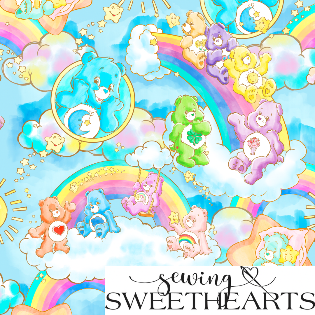 Rainbow Bears Minky Blanket PREORDER (~4 weeks before shipping)  Sewing Sweethearts   
