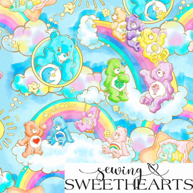 Rainbow Bears Minky Blanket PREORDER (~4 weeks before shipping)  Sewing Sweethearts   