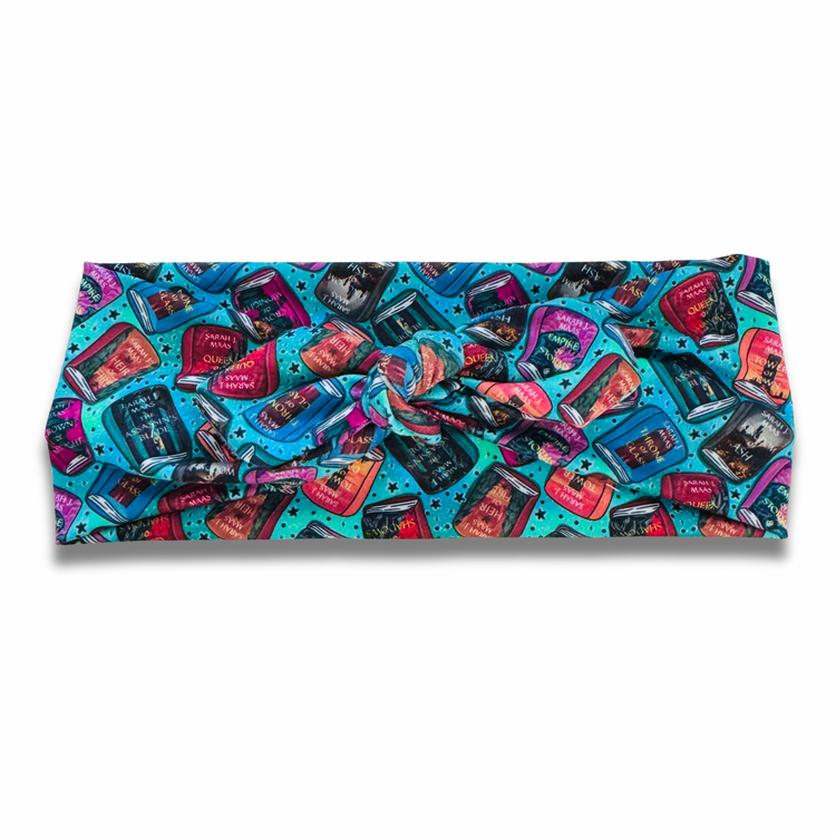 Maas in Teal Sweetheart Headband (or removable tie option) Sewing Sweethearts Sweetheart with Removable Tie