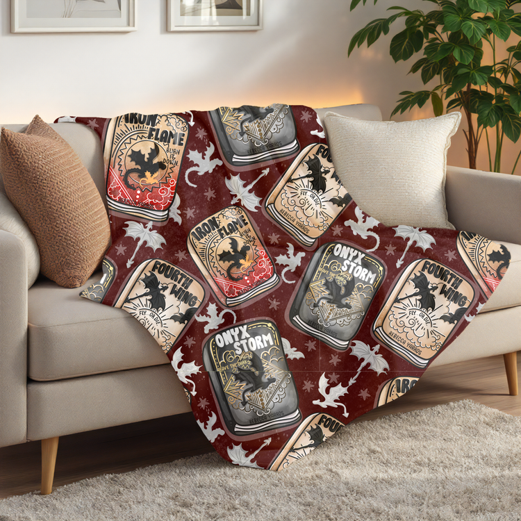 4th Wing (#3) Minky Blanket PREORDER (~4 weeks before shipping) Sewing Sweethearts