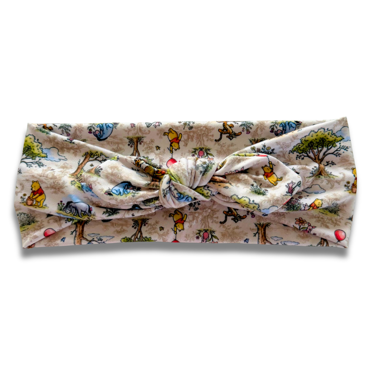 100 Acre Forest Sweetheart Headband (or removable tie option) Sewing Sweethearts Sweetheart with Removable Tie