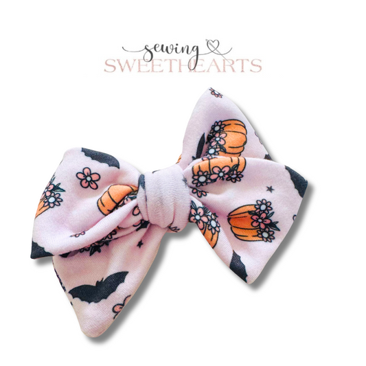 Batty Pumpkins Bow Sewing Sweethearts