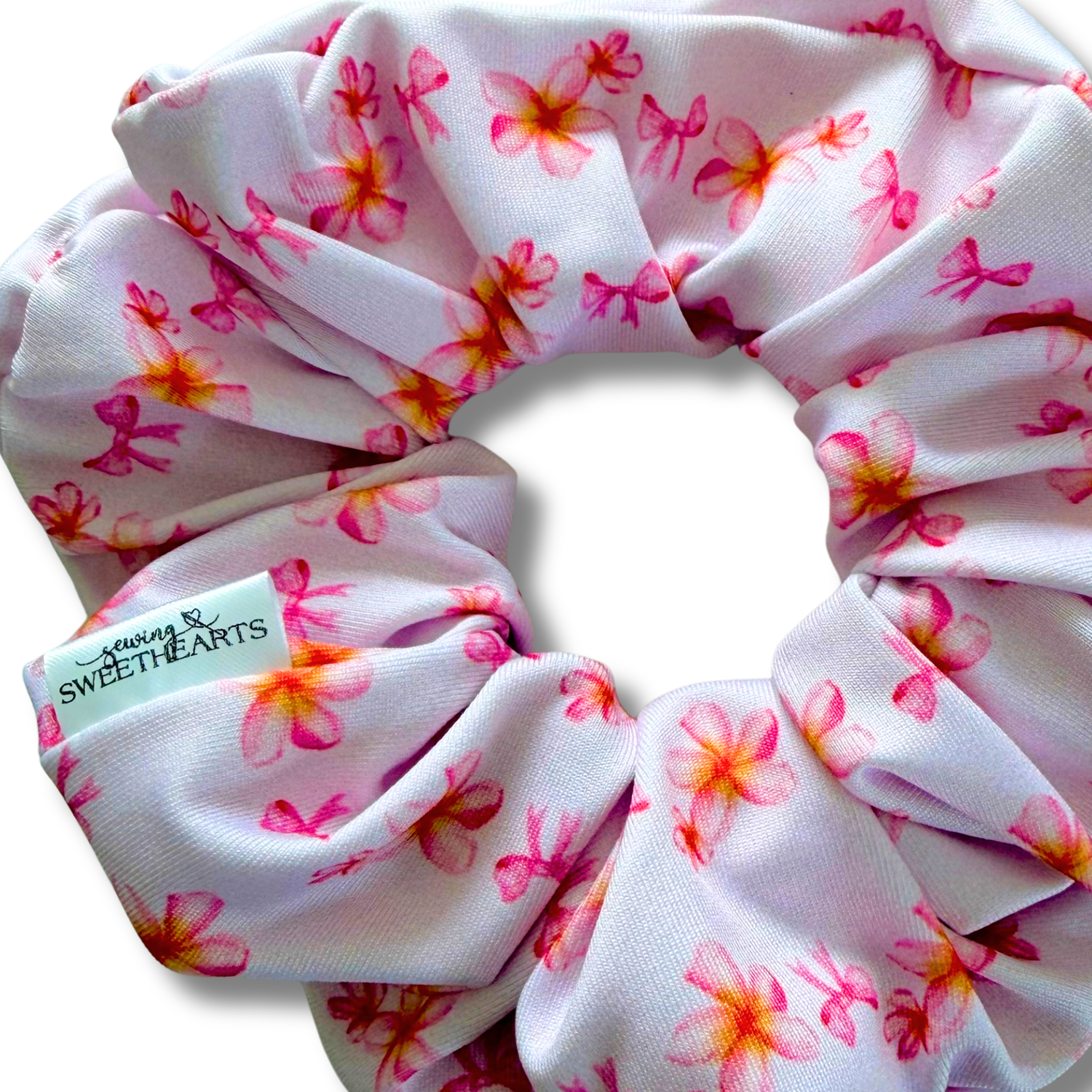 Tropical Bows Swim Scrunchie Sewing Sweethearts