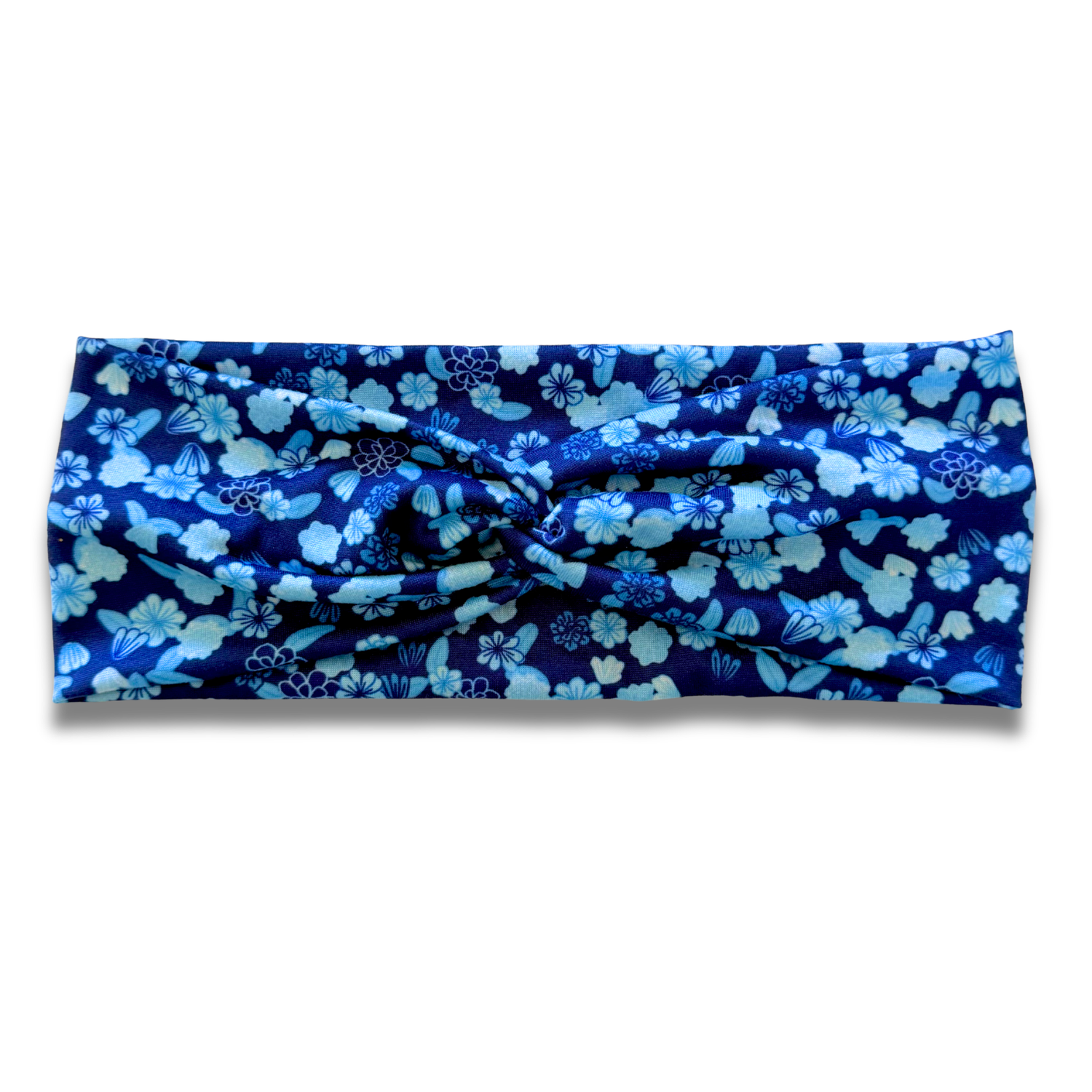 Mini Blue Blooms Sweetheart Headband (or removable tie option) Sewing Sweethearts Sweetheart