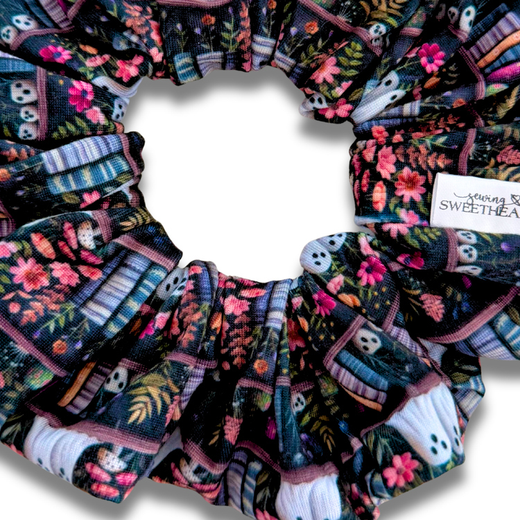 Ghost Library Scrunchie Sewing Sweethearts