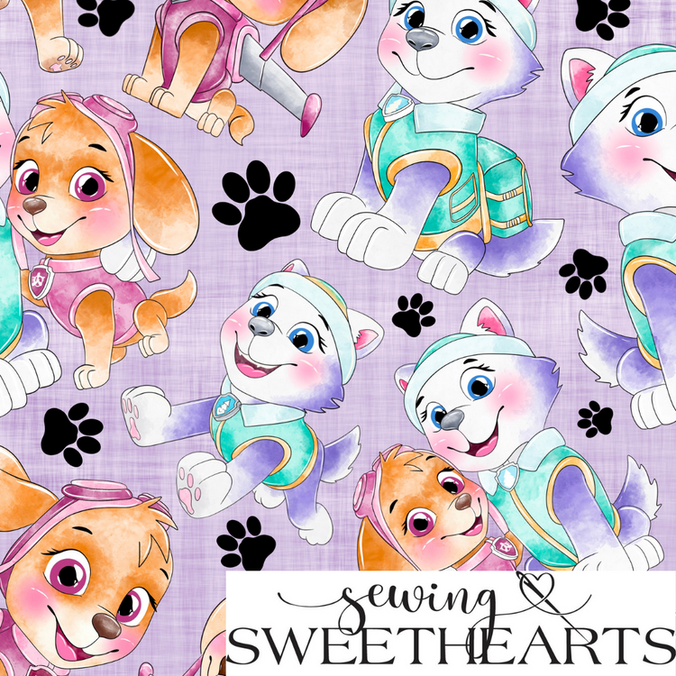 Famous Girl Pups Minky Blanket PREORDER (~4 weeks before shipping)  Sewing Sweethearts   