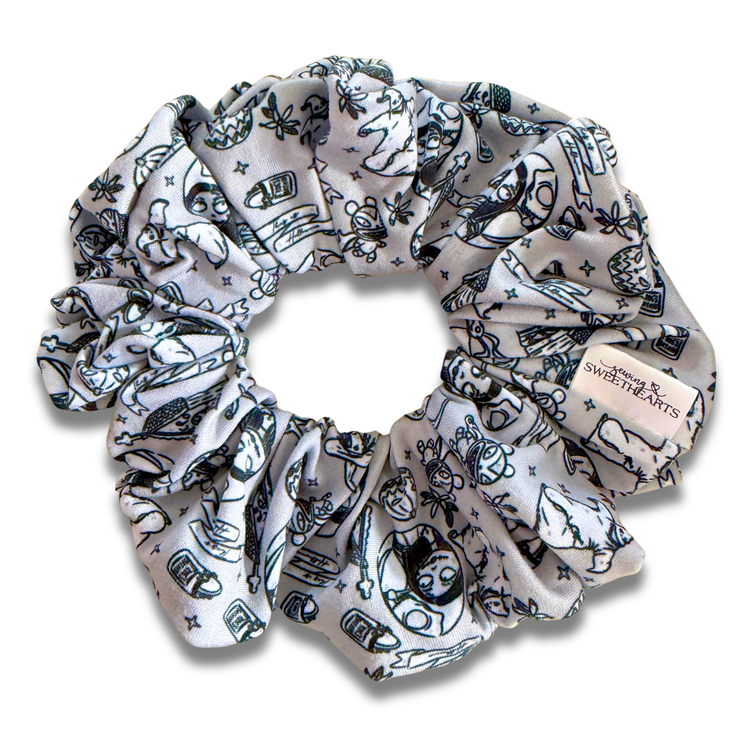 NBC on Grey Scrunchie Sewing Sweethearts