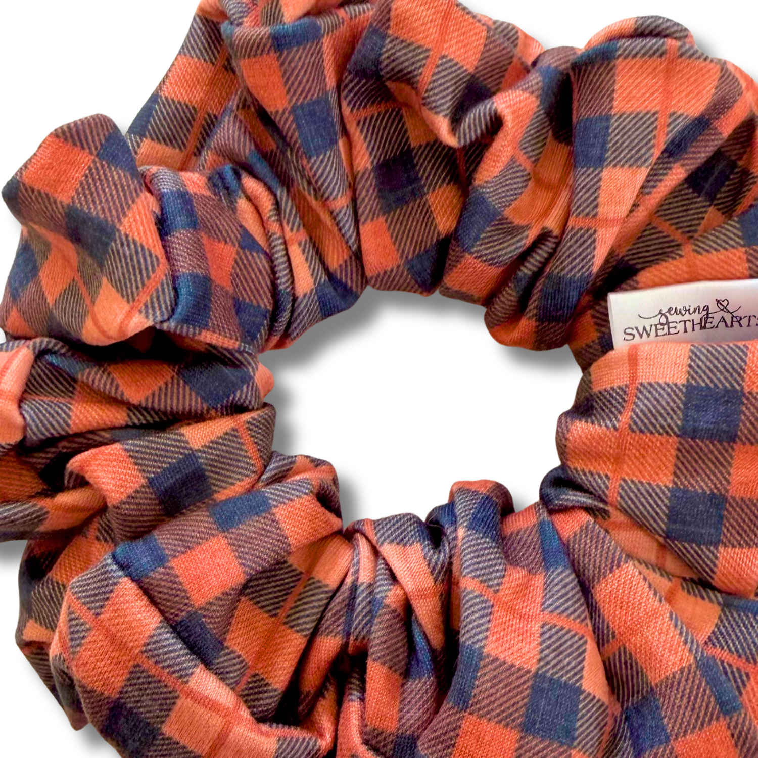 Harvest Plaid Scrunchie Sewing Sweethearts