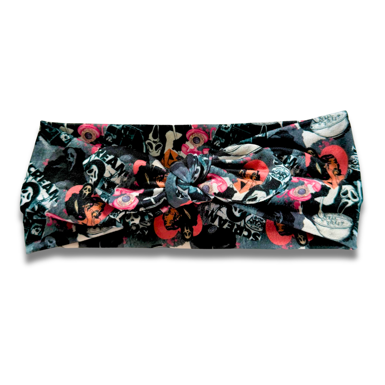 Scream Sweetheart Headband (or removable tie option) Sewing Sweethearts Sweetheart with Removable Tie
