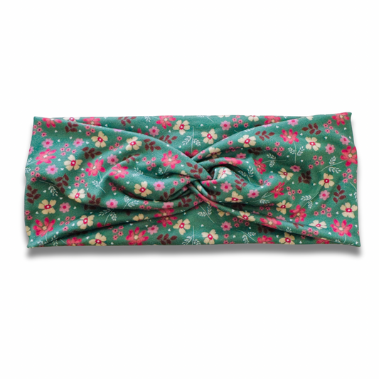 Dainty Florals Sweetheart Headband (or removable tie option) Sewing Sweethearts Sweetheart