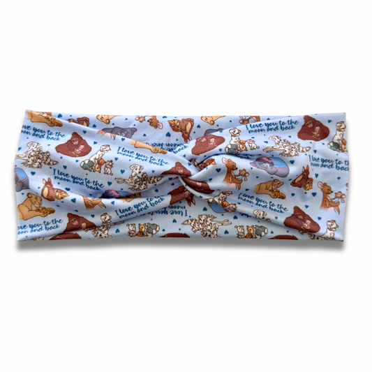 To the Moon & Back Sweetheart Headband (or removable tie option) Sewing Sweethearts Sweetheart