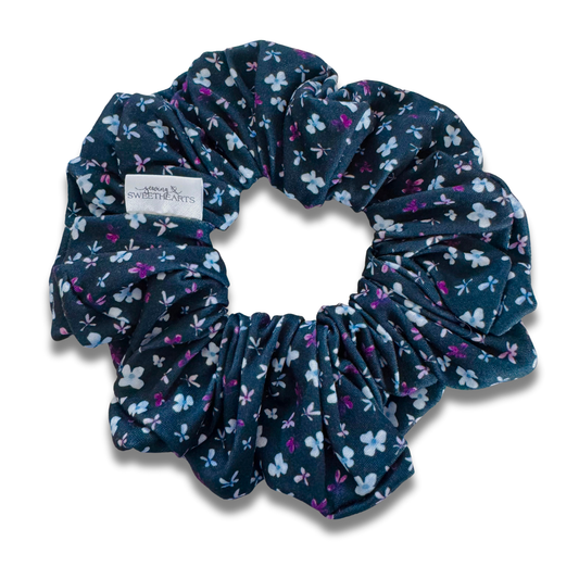 Mini Autumn Blooms Scrunchie Sewing Sweethearts