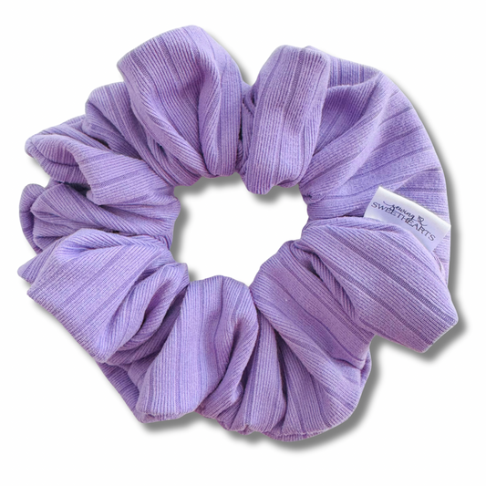 Lilac Ribbed Scrunchie Sewing Sweethearts