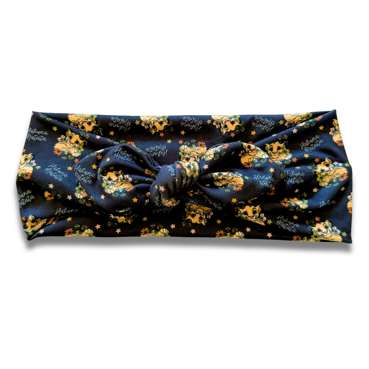 Hakuna Sweetheart Headband (or removable tie option) Sewing Sweethearts Sweetheart with Removable Tie