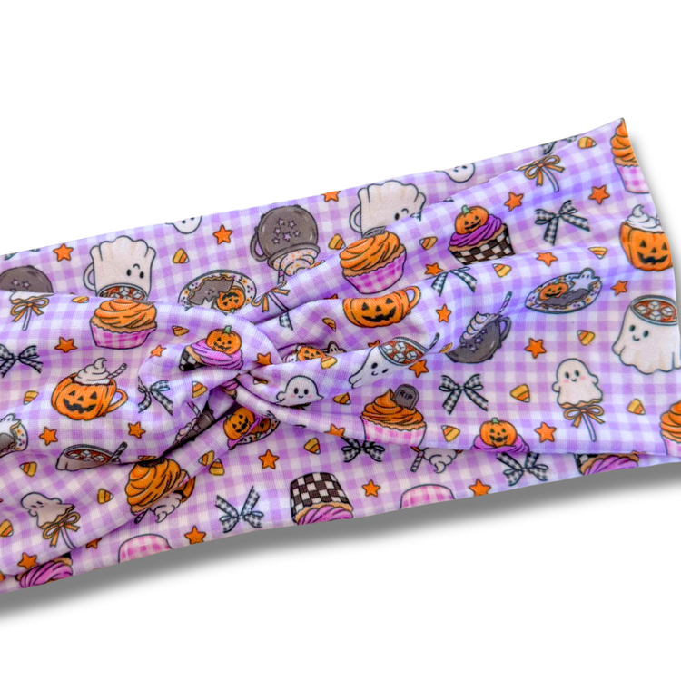 Halloween Picnic Sweetheart Headband (or removable tie option) Sewing Sweethearts